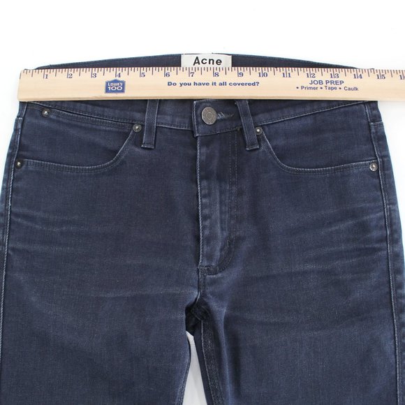 ACNE STUDIOS Maxx Jean Blue Speed Slim Skinny Low Rise Stretch Denim Men's 29x34 - Picture 10 of 16